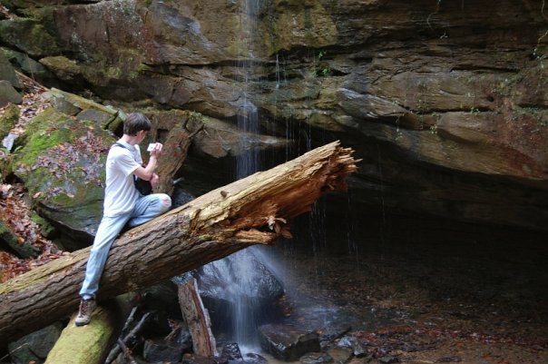 at Ice Falls, Bankhead National Forest, AL  [photos credit:  John Higginson}